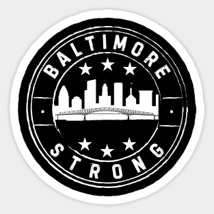 Bridge Baltimore Strong 2024 Vintage Sticker